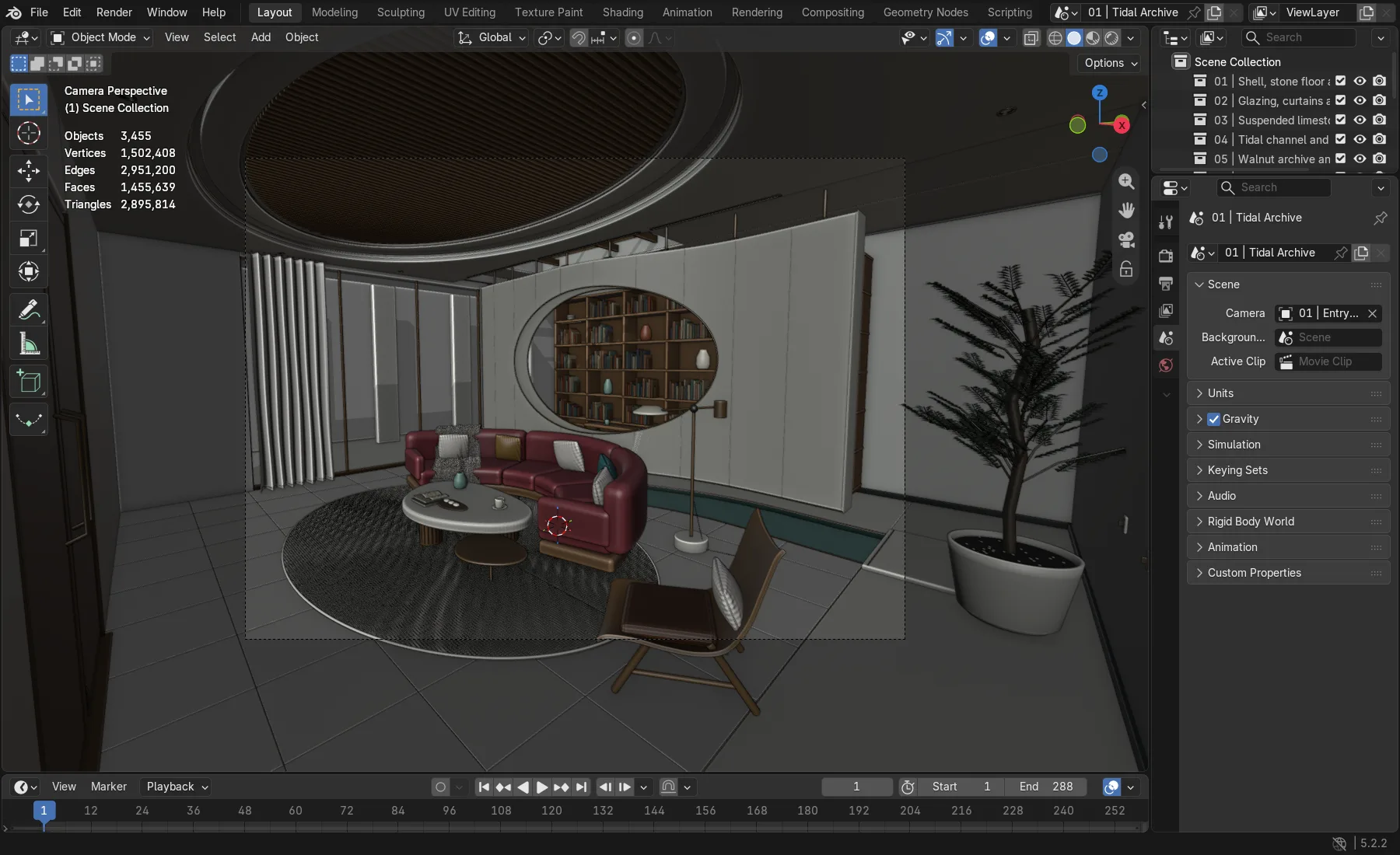 Avelar Residence: Library and Living Room, image 7